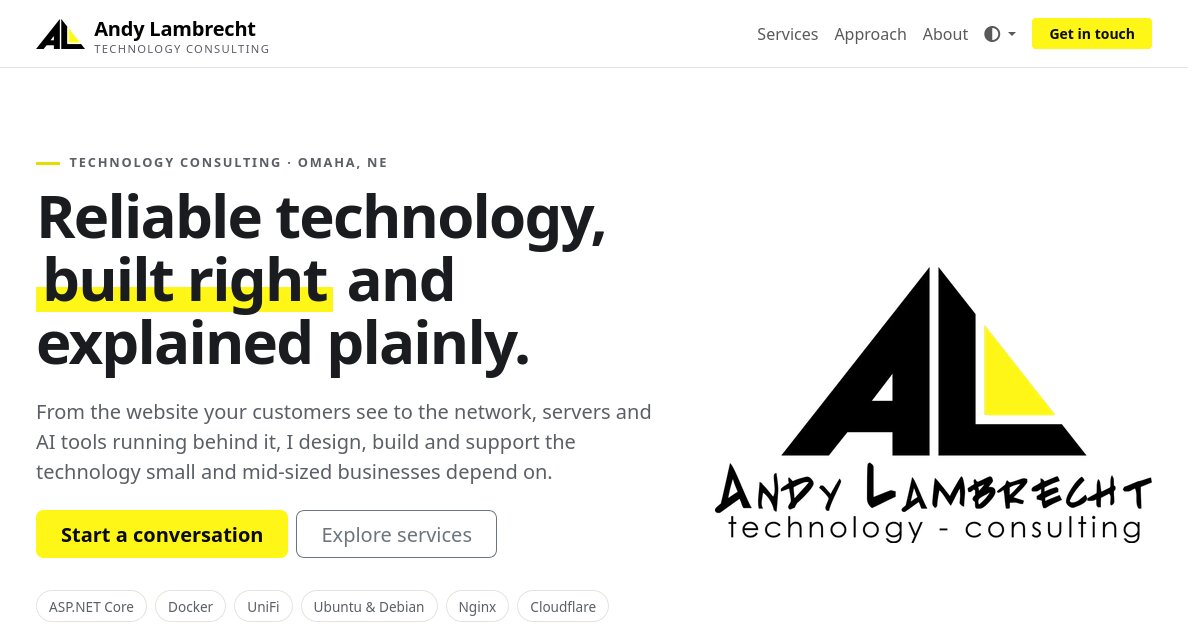 AndyWorks website preview